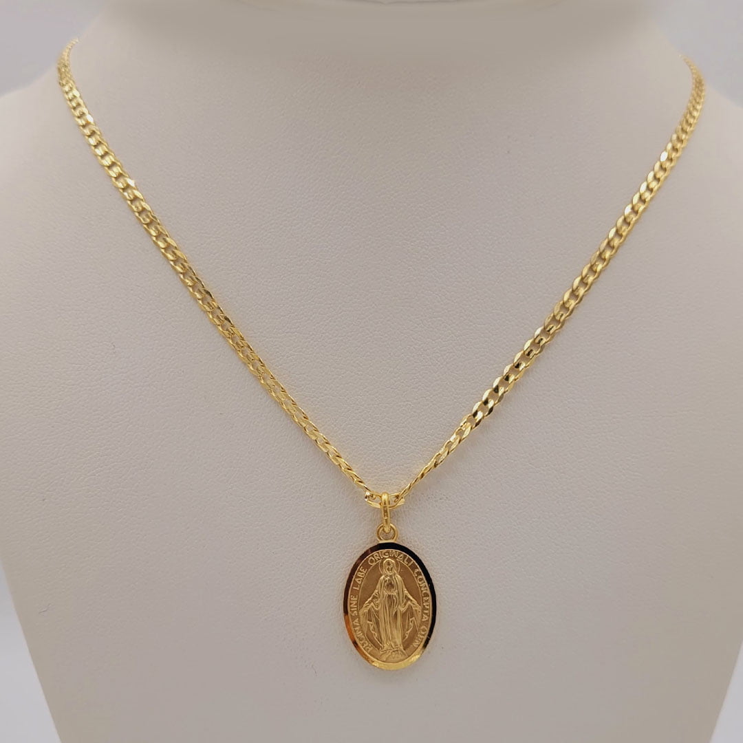 Conjunto Virgen Milagrosa Oro