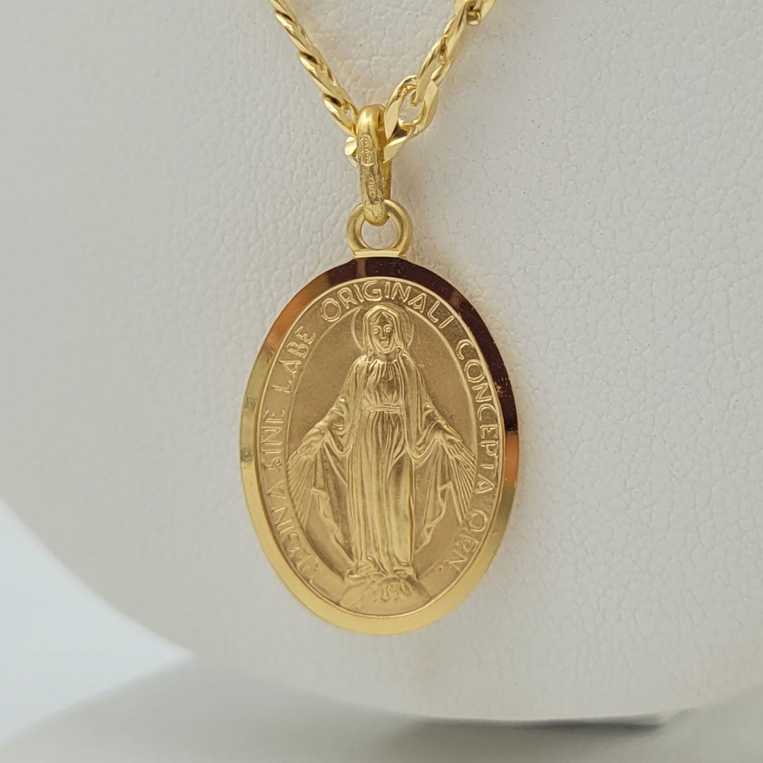 Conjunto Virgen Milagrosa Oro - Imagen 3
