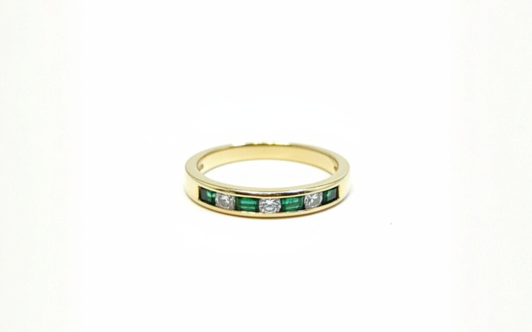 Anillo Destello Verde