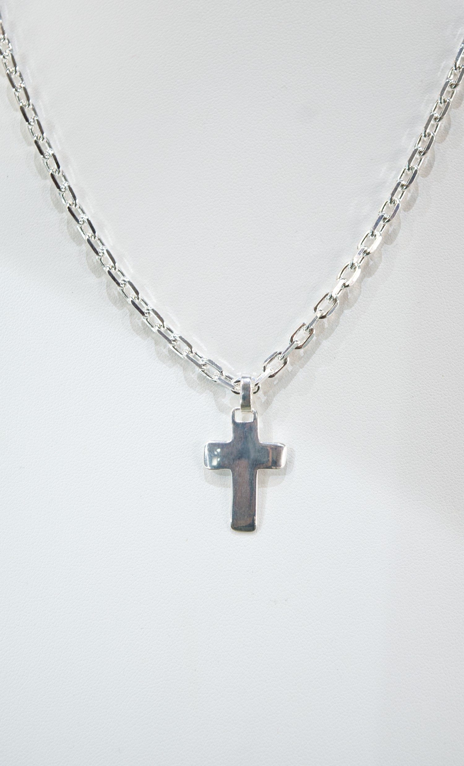 Conjunto Cadena y Cruz en plata 925 - Imagen 2