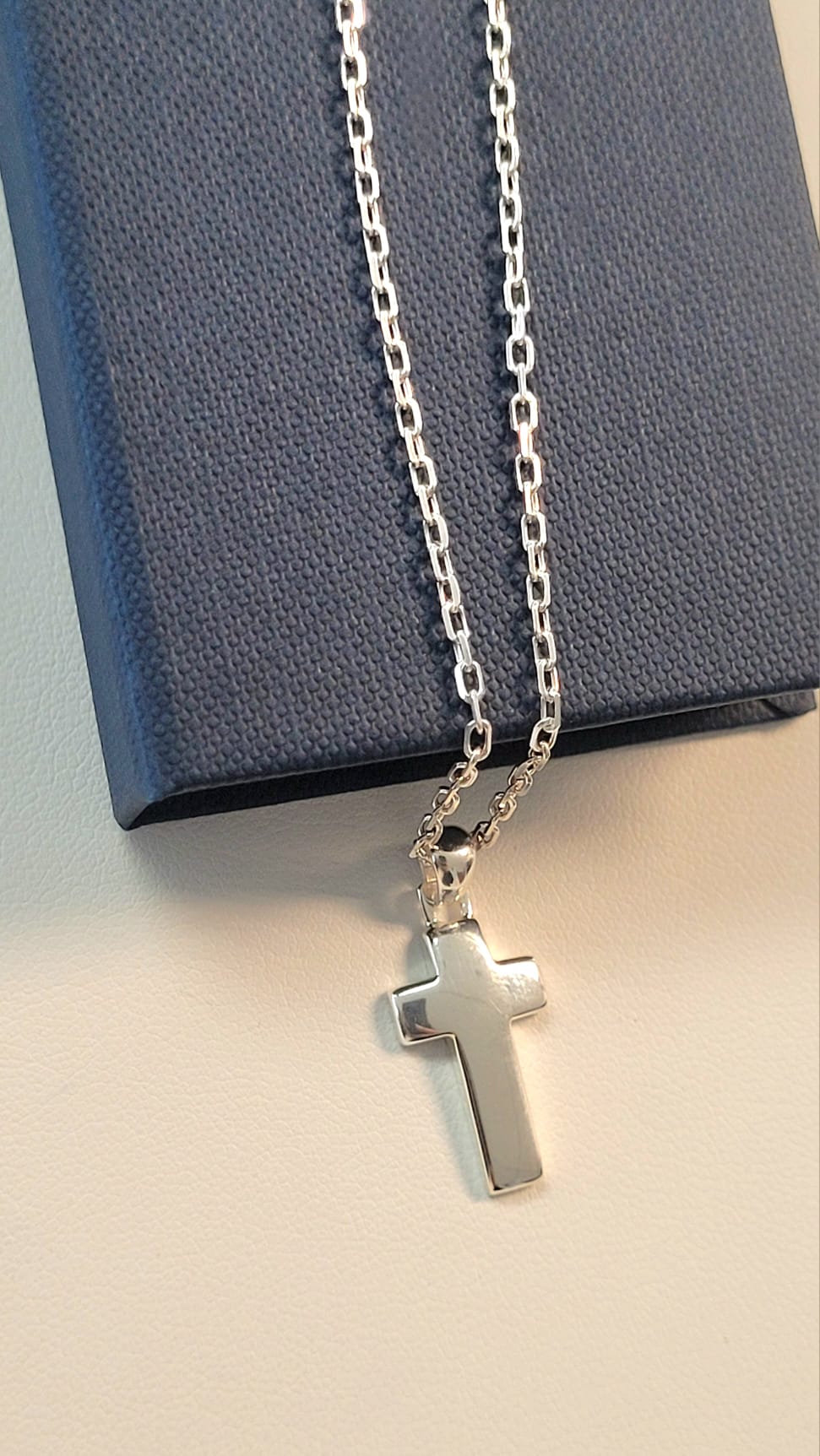 CRUZ DE PLATA PARA NIÑO (cadena no incluida) - Imagen 2