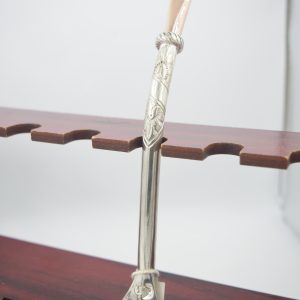 BOMBILLA DE PLATA CON BOQUILLA DE ORO