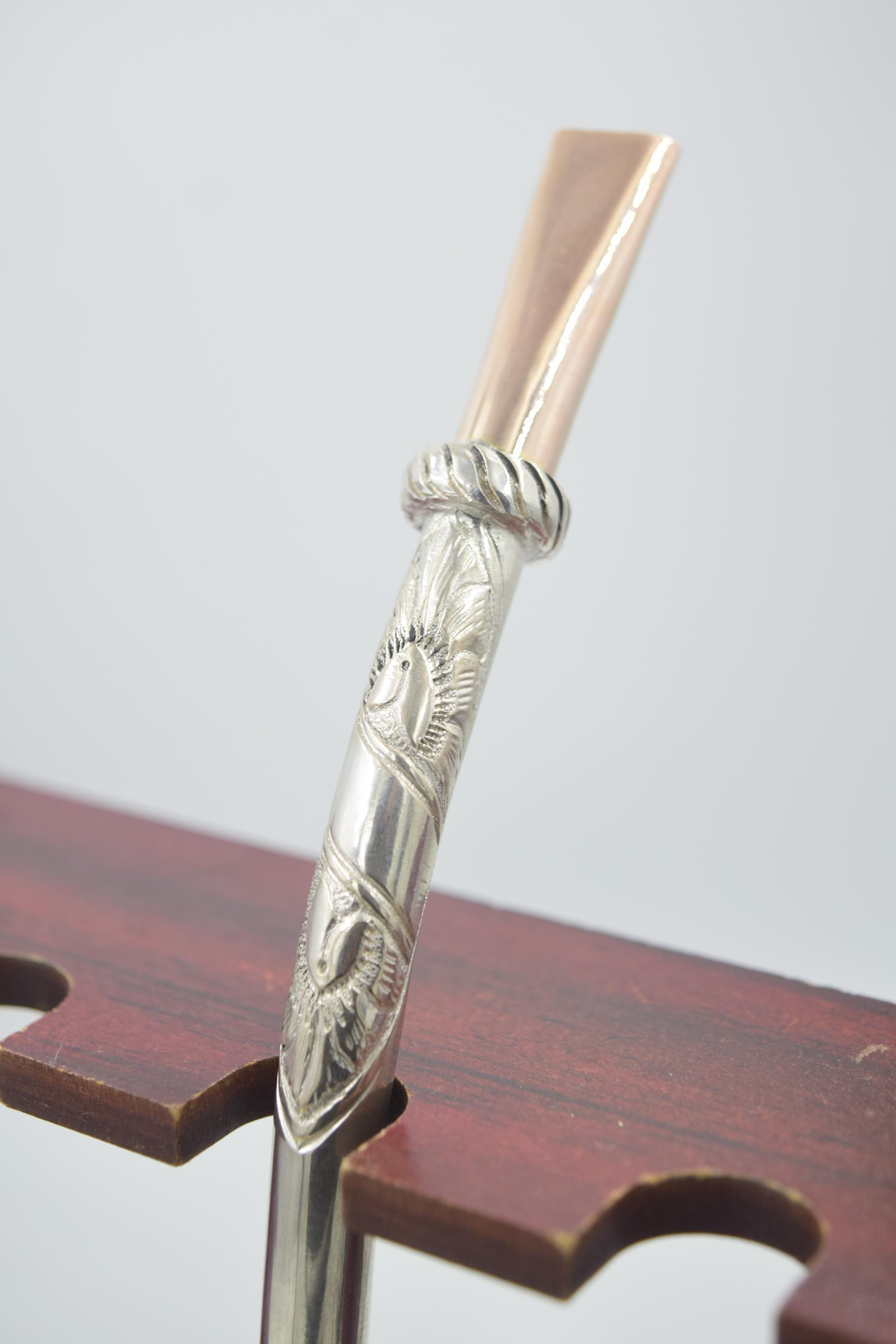 BOMBILLA DE PLATA CON BOQUILLA DE ORO - Imagen 4
