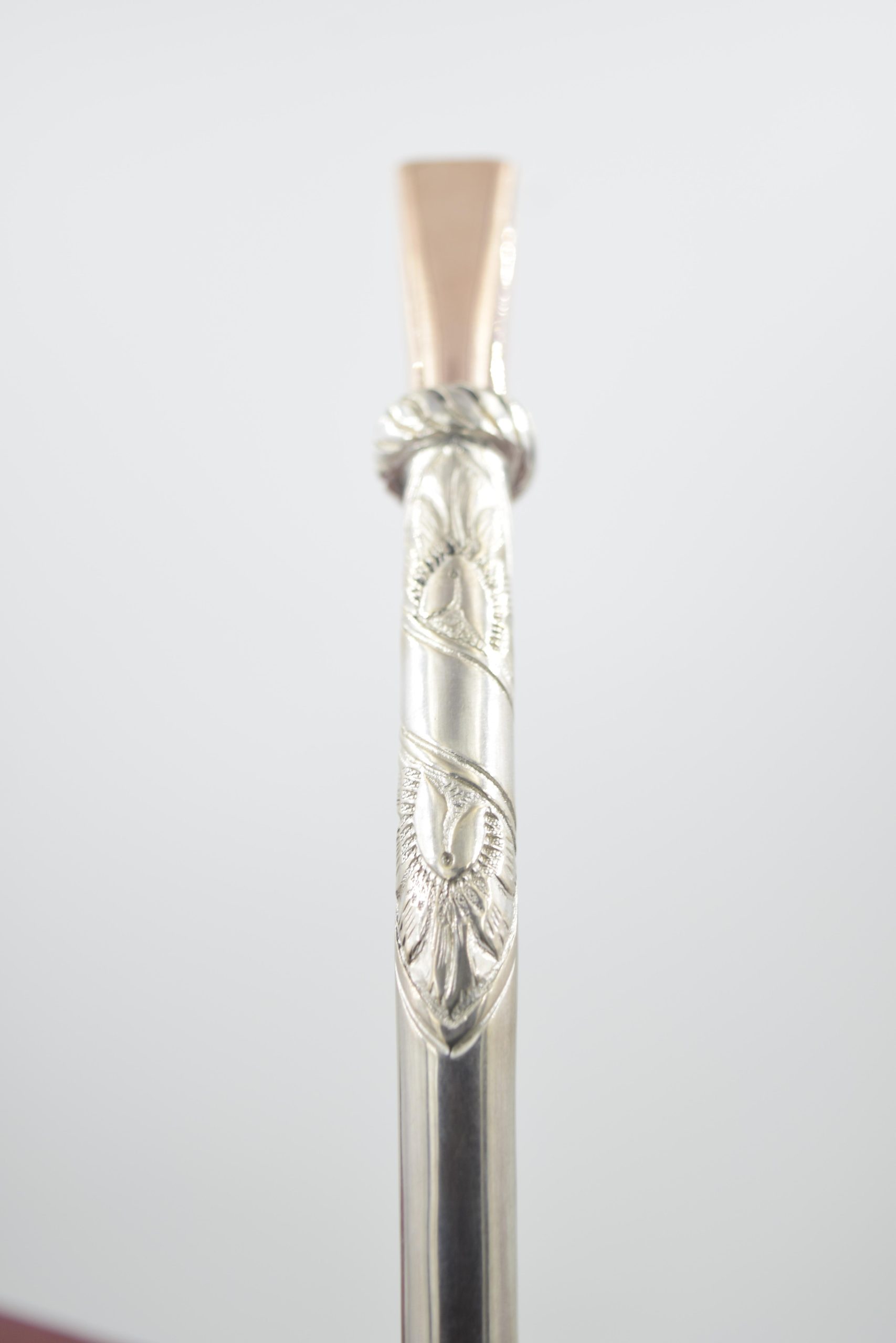 BOMBILLA DE PLATA CON BOQUILLA DE ORO - Imagen 3
