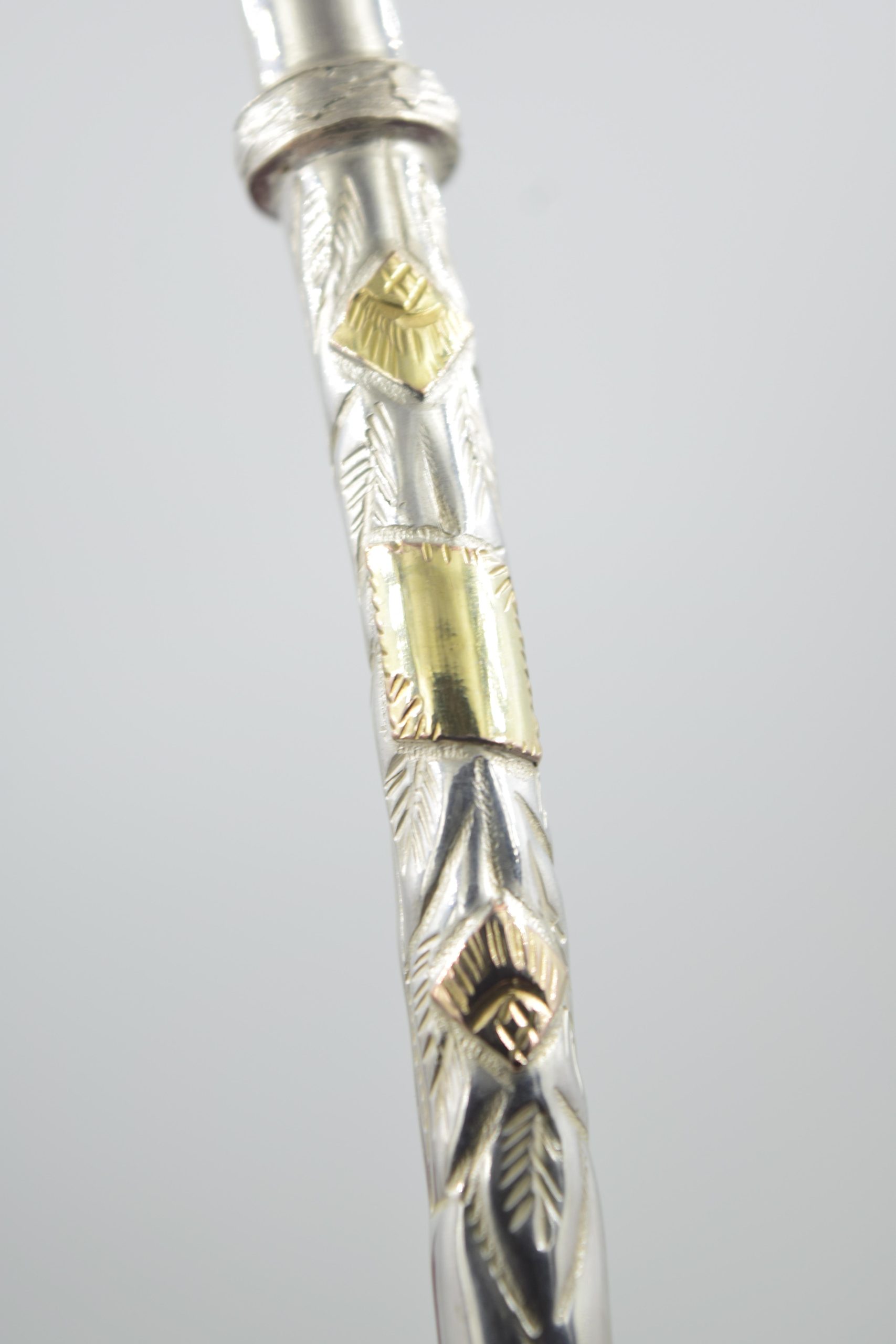 BOMBILLA DE PLATA Y ORO - Imagen 2